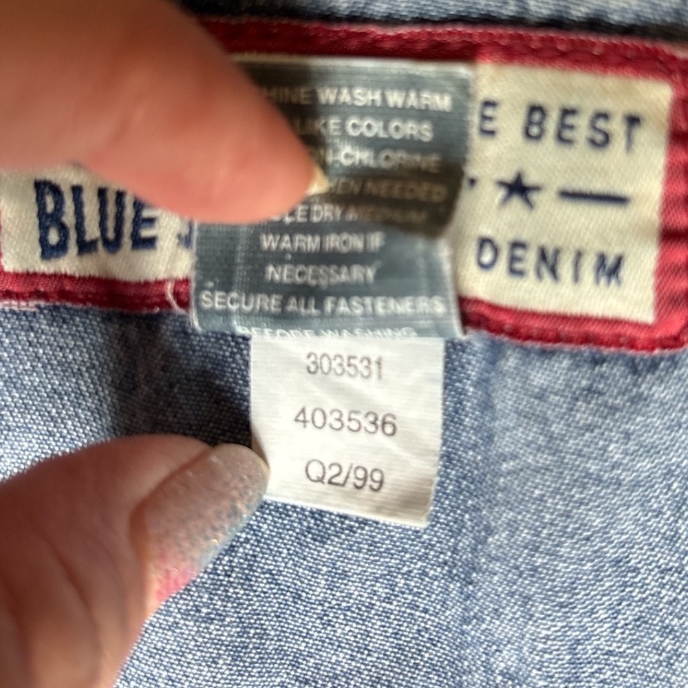 Vintage 90s Y2K Old Navy Denim Overalls Shortalls Medium - Picture 5 of 11